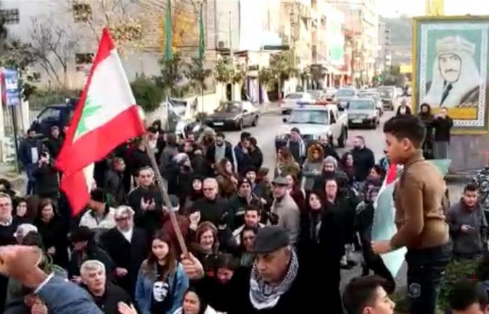 اعتصام لحراك النبطية وكفررمان احتجاجاً على تقنين الكهرباء