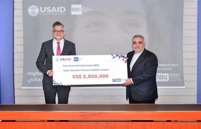 USAID تطلق مبادرة الدعم المالي لجامعة سيدة اللويزة